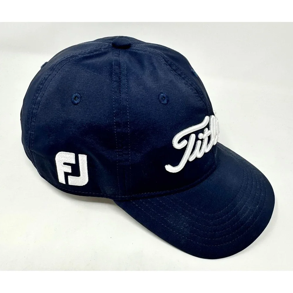 Titleist Youth Golf Hat Navy Blue Adjustable Performance Cap FootJoy Pro V1 Logo